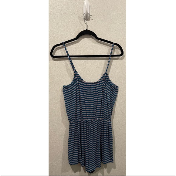 AMERICAN EAGLE OUTFITTERS Striped Spaghetti Straps Romper - Picture 3 of 4